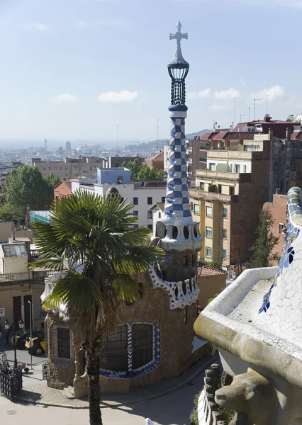 Barcelona. een ingang in park guell. — Stockfoto