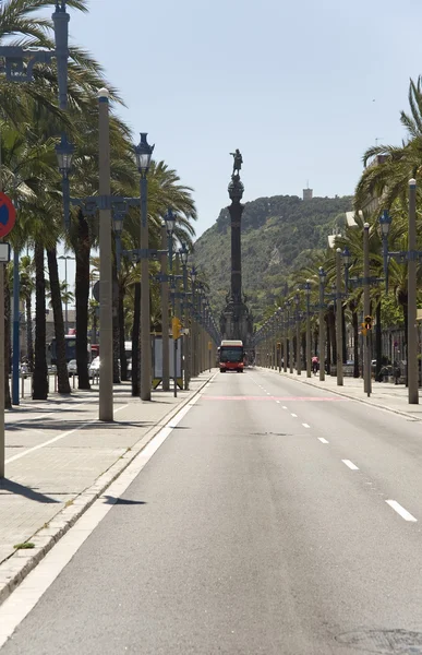 Spain, Barcelona. Monument to Columbus.