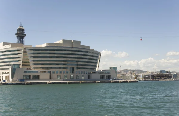 Barcelona, building of sea passenger port. — Stock Photo, Image