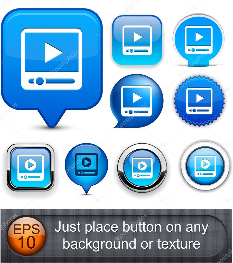 Watch high-detailed modern buttons.