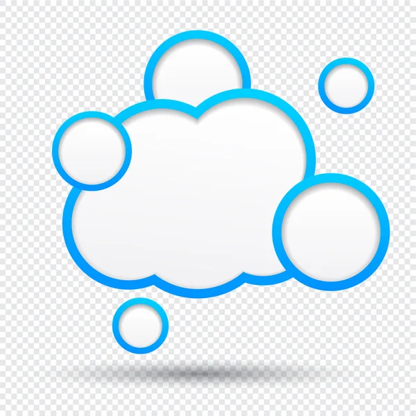 Bulle vocale Cloud . — Image vectorielle