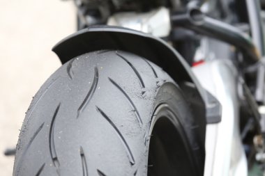 Rear wheel of a motorcycle clipart