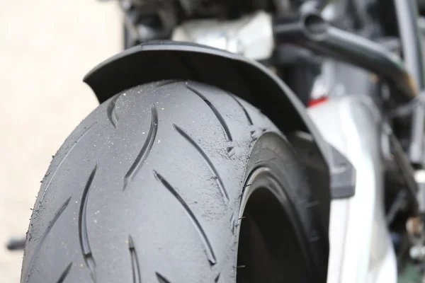 stock image Rear wheel of a motorcycle