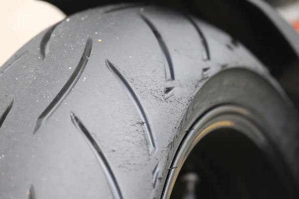 stock image Rear wheel of a motorcycle