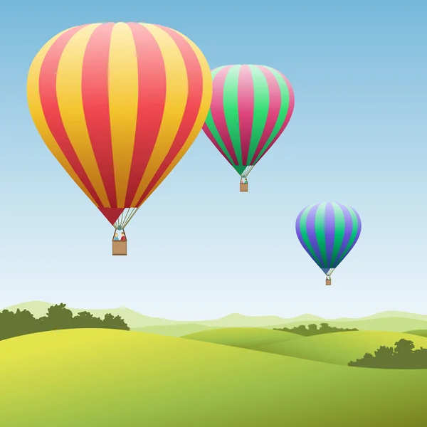 热空气气球 — 图库矢量图片