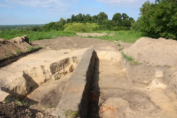 stock image Excavations at Castle Hill