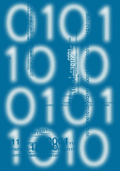 Grunge sfondo con codice binario — Foto Stock