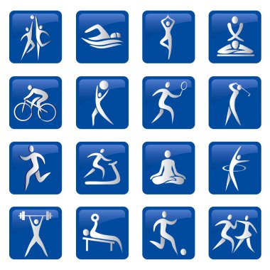 Sport_fitness_buttons_icons clipart