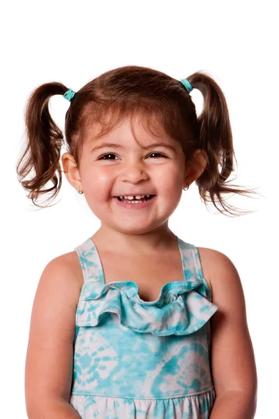 Feliz rindo menina criança jovem — Fotografia de Stock
