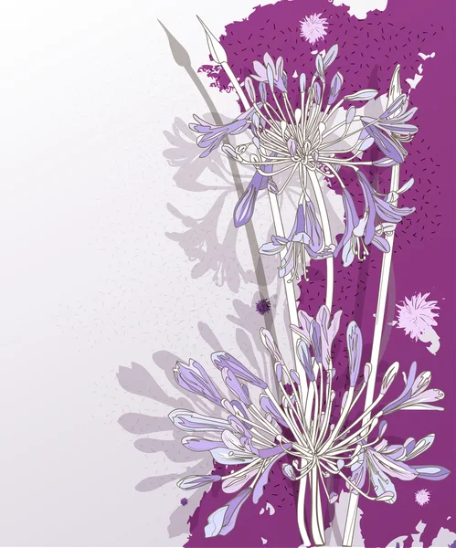 Guel blommor 3 — Stock vektor