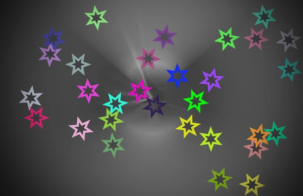 Abstract colored background with stars