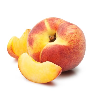 Ripe peach clipart