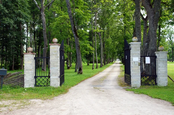 Üzerinde giriş manor — Stok fotoğraf