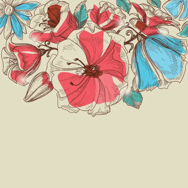 ベクトル花 — ストックベクタ