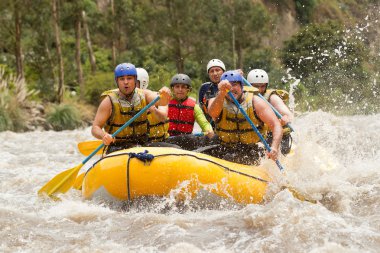 Ecuador Whitewater River Rafting clipart