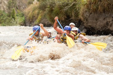 Ecuador Whitewater River Rafting clipart