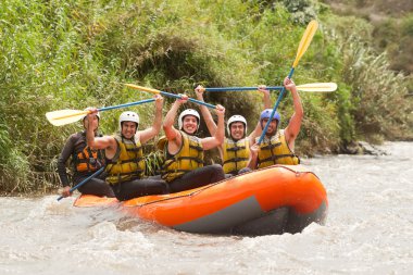 Ecuador Whitewater River Rafting clipart