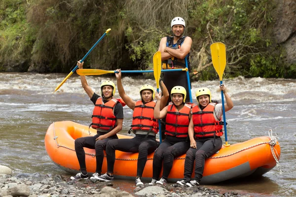 Whitewater River Rafting Adventure Team — Stock Fotó
