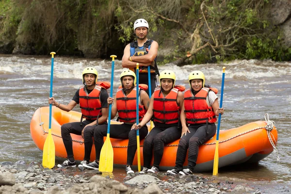 Whitewater River Rafting Adventure Team — стокове фото