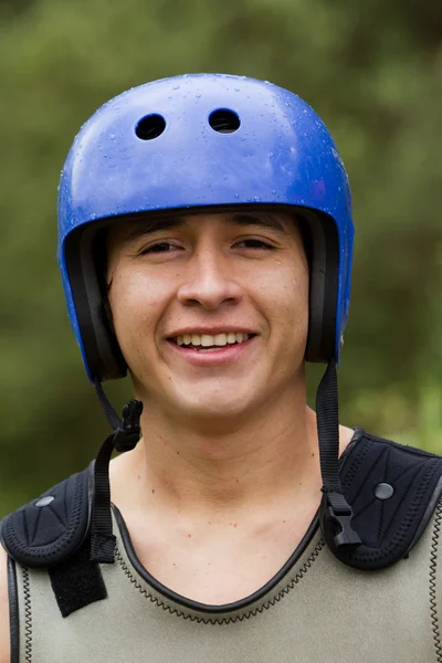 stock image Whitewater Rafting Prepared Man Portrait