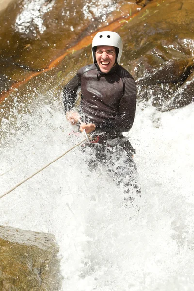 Stock image Waterfall Rappelling