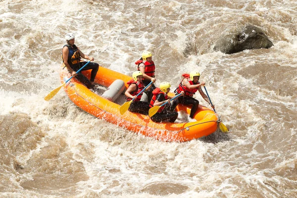 Whitewater River Rafting Boat Adventure — стокове фото