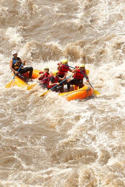 Whitewater River Rafting Boat Adventure — стокове фото