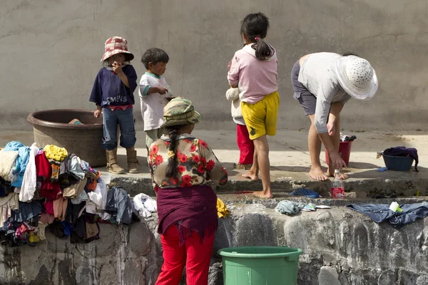 stock image Street laundry