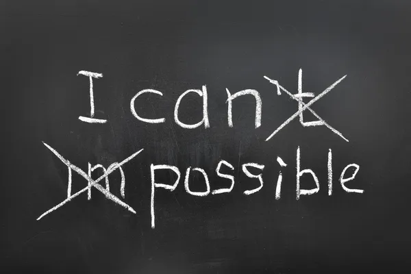 Eu posso, possível. — Fotografia de Stock