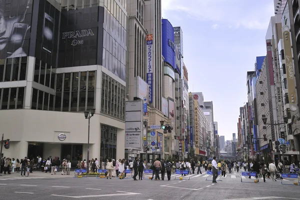 Pedestrian Ginza — Stock Photo, Image