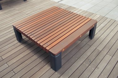 Modern bench clipart