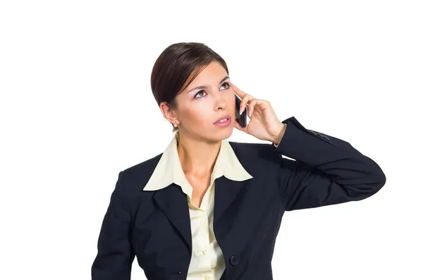 Business woman talking on the phone Stock Picture