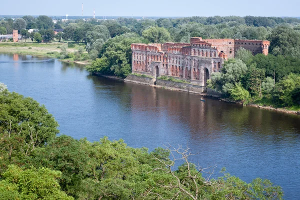 stock image Granary in fortress Modlin, general view