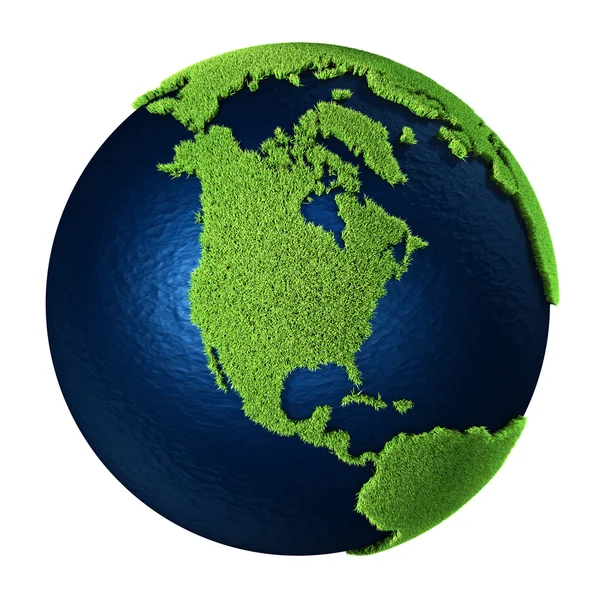 Gras aarde - Noord-Amerika — Stockfoto