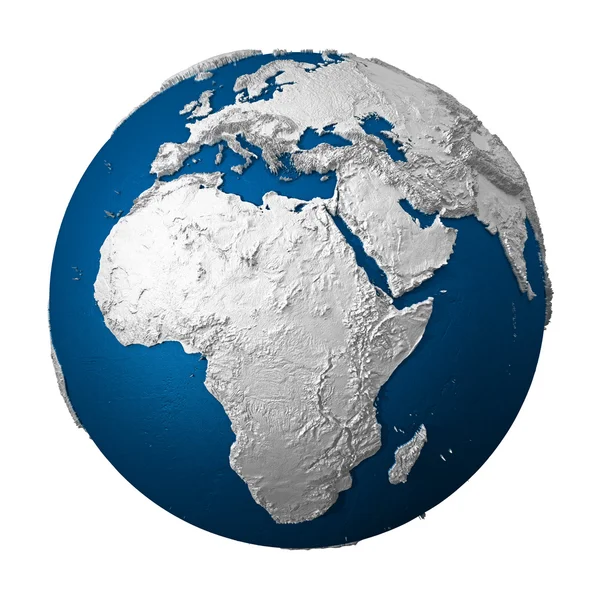 Konstgjorda jorden - Afrika — Stockfoto
