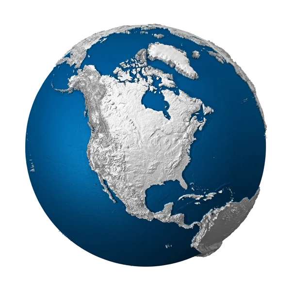 Artificial Earth - North America — Stock Photo, Image