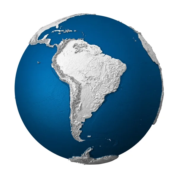 Artificial Earth - South America — Stock Photo, Image
