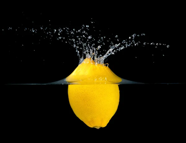 Lemon Splashing — Stock Photo, Image