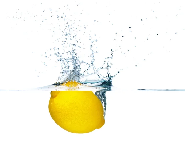 Sıçramasına limon — Stok fotoğraf