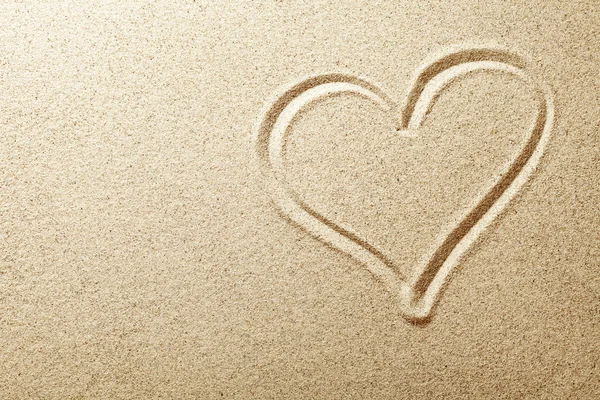 Пісок серця — стокове фото