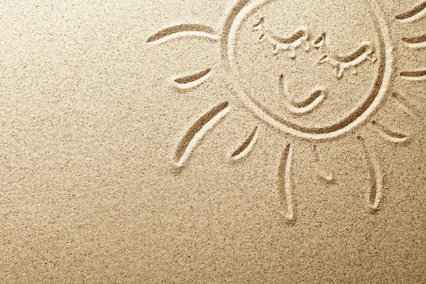 Пісок сонця — стокове фото