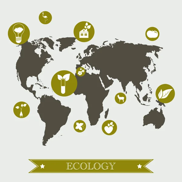Concept écologique — Image vectorielle