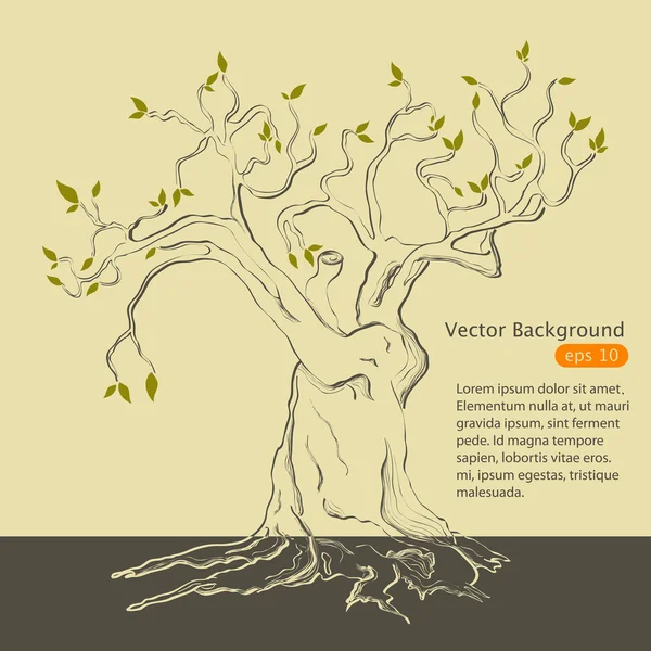 Jarní strom — Stockový vektor