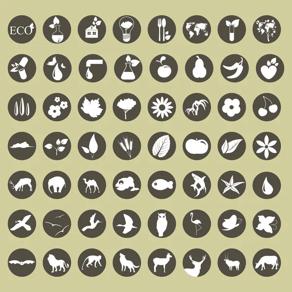 Набор иконок Eco — стоковый вектор