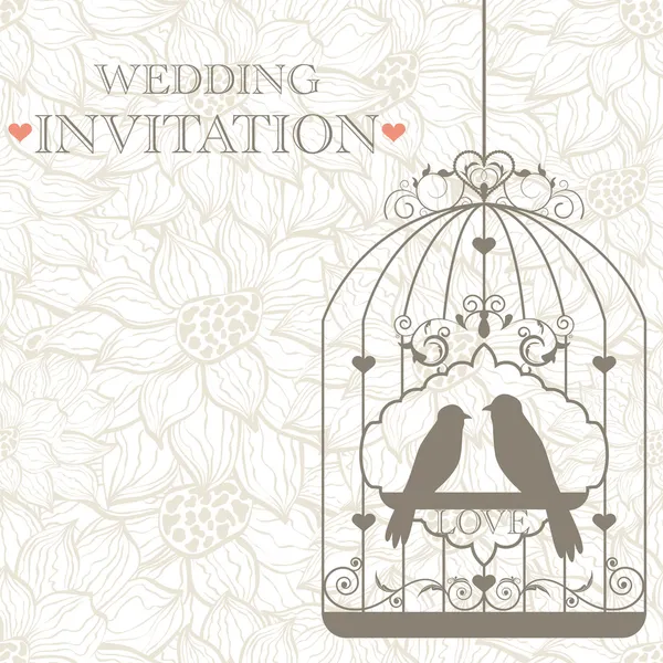 Wedding invitation — Stock Vector