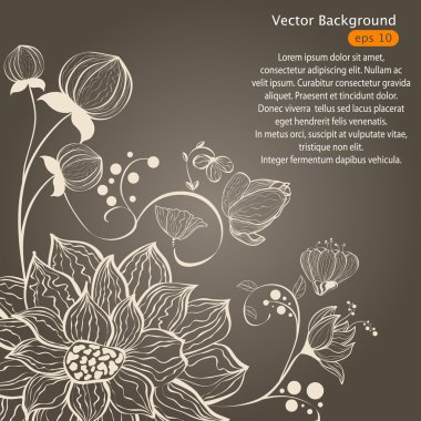 Floral background clipart