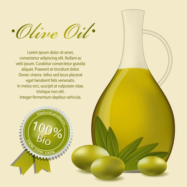 Olio d'oliva — Vettoriale Stock