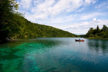 Plitvice lakes, national park, Croatia, clipart