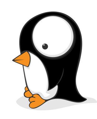 Big-eyed penguin clipart