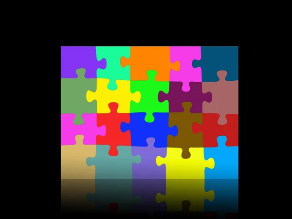 Jigsaw ілюстрацій — стокове фото